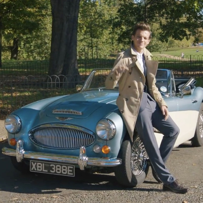 One Direction with our Austin Healey