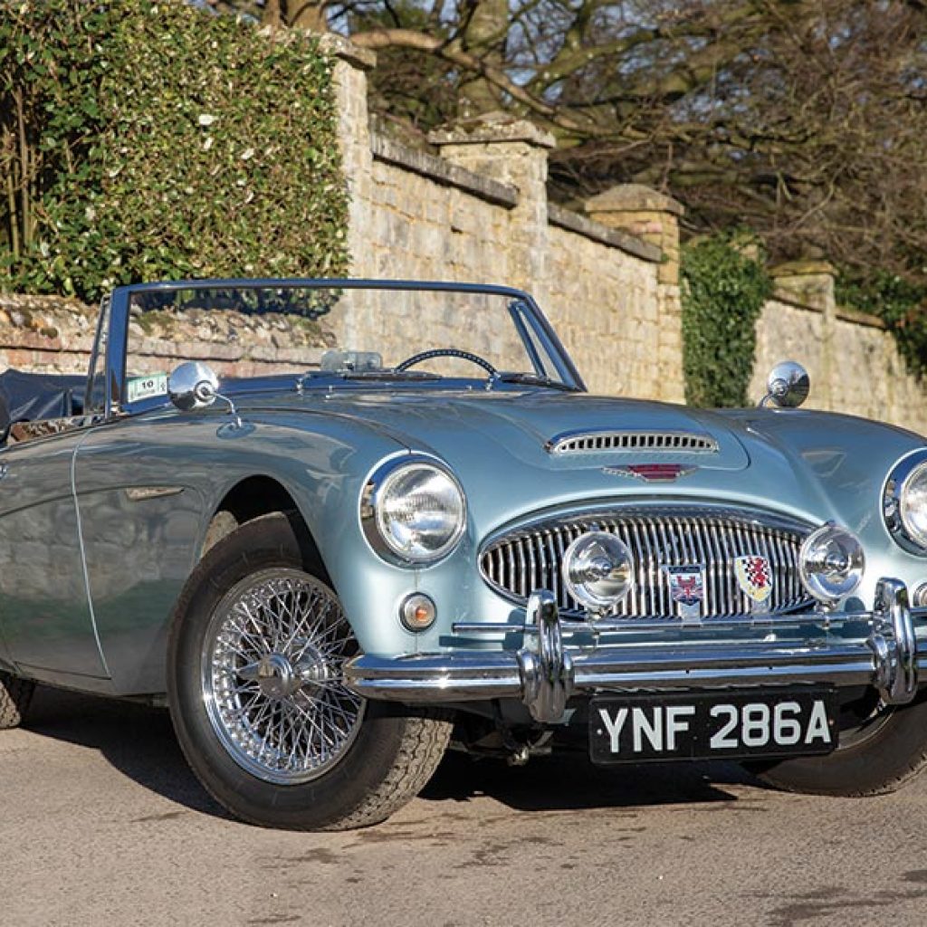 Year: 1963
Price: £46,500

• Original Healey Blue Metallic
• 20k Since Resto
• Upgrades for Touring/Reliability
• Good Service History