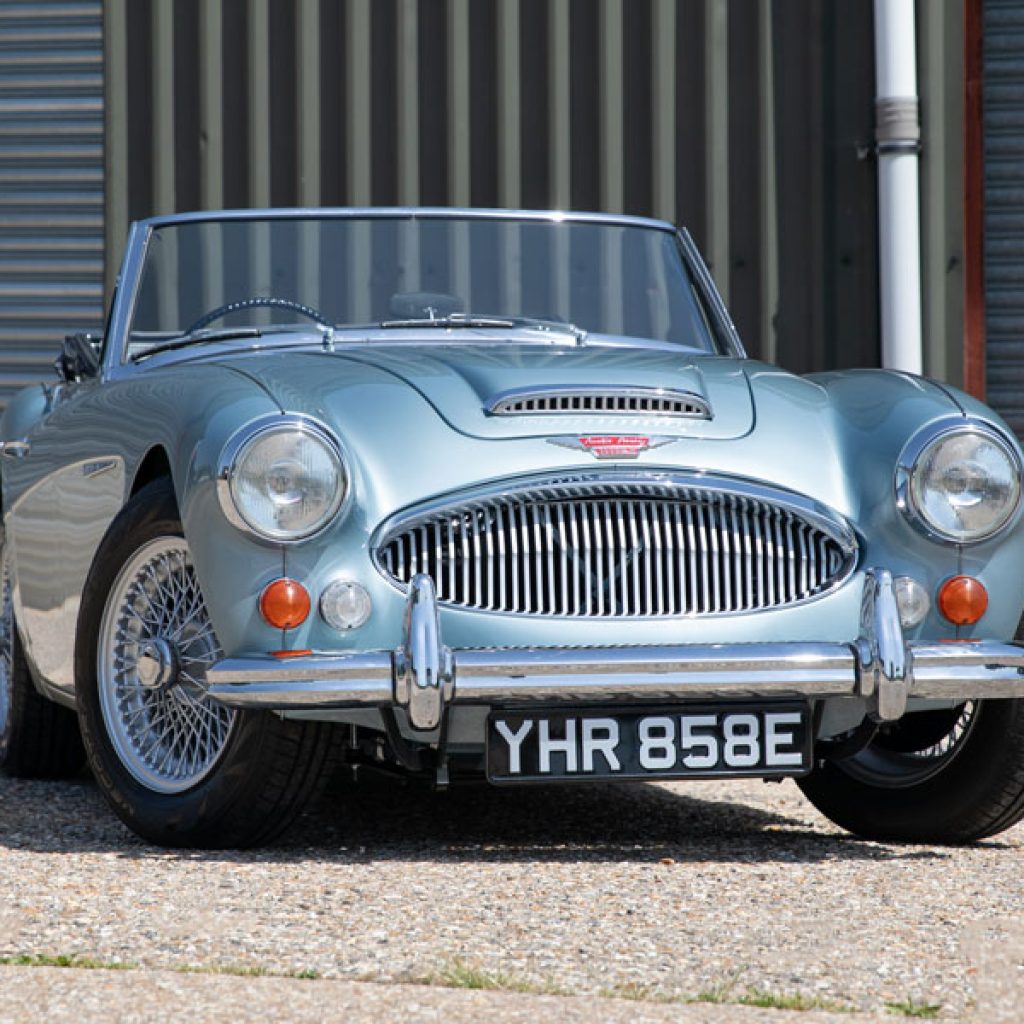 Year: 1967
Price: £69,000

• Healey Blue & Ivory
• Navy Interior
• Body Restoration 2026
• 0 Miles Since