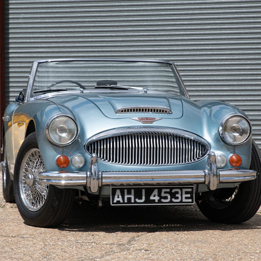 Year: 1967
Price: £64,000
• Healey Blue & Ivory
• Navy Interior
• Body Restoration 2026
• 0 Miles Since
